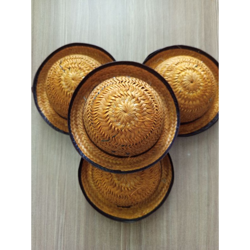 TOPI BONI PRAMUKA LAKEN RAJUT BAMBU / TOPI PRAMUKA ANYAMAN / TOPI PRAMUKA TIKAR
