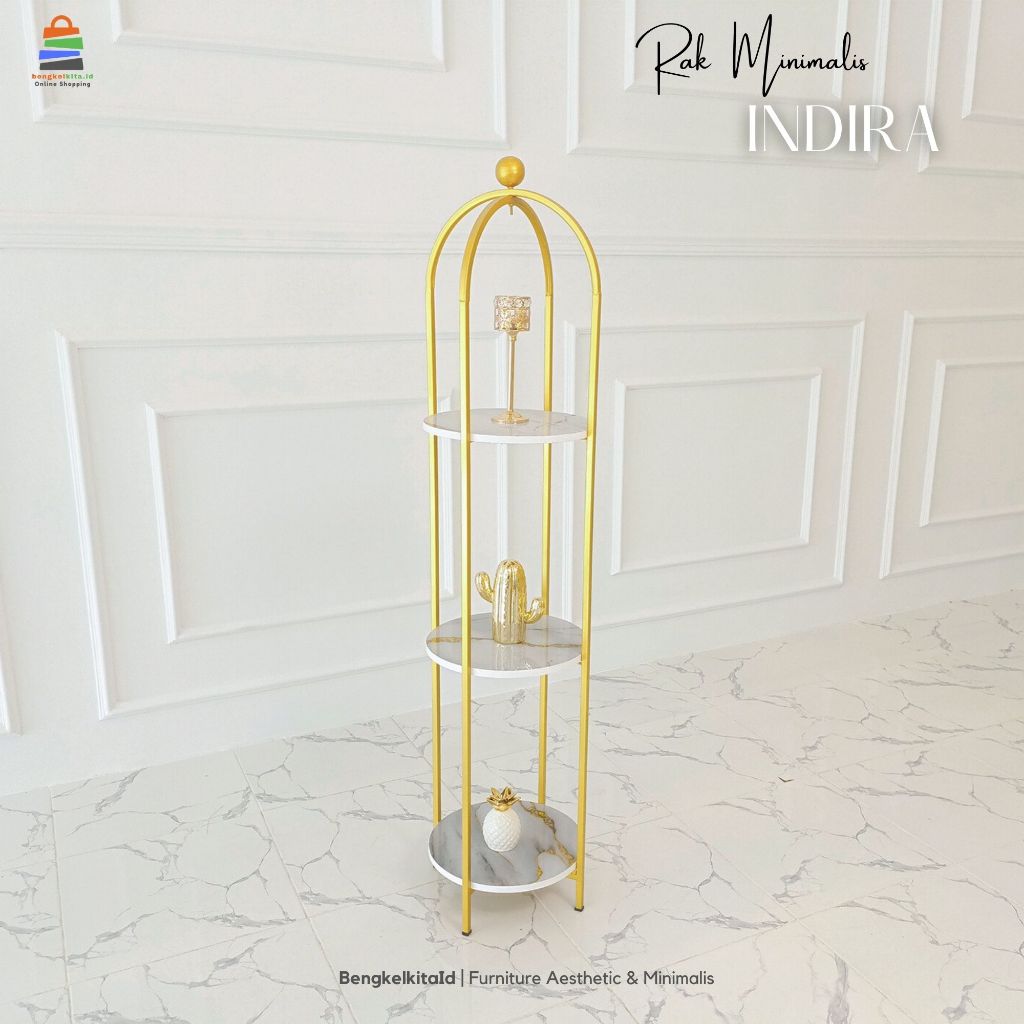 Rak Sangkar Burung Minimalis Indira Rak Susun Rak Shabby Rak Besi Dekorasi Rak Sudut Mulfungsi
