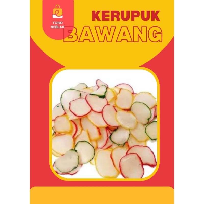 

toko seblak kerupuk bawang 500gr/topping seblak boci