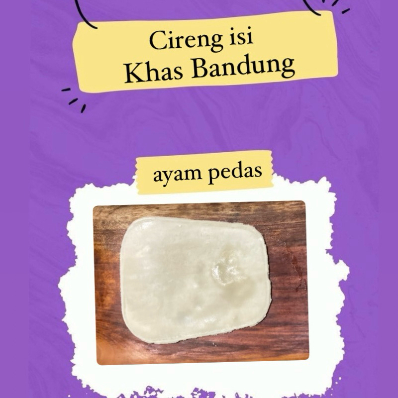 

CIRENG ISI KHAS BANDUNG (Harga satuan/ecer)