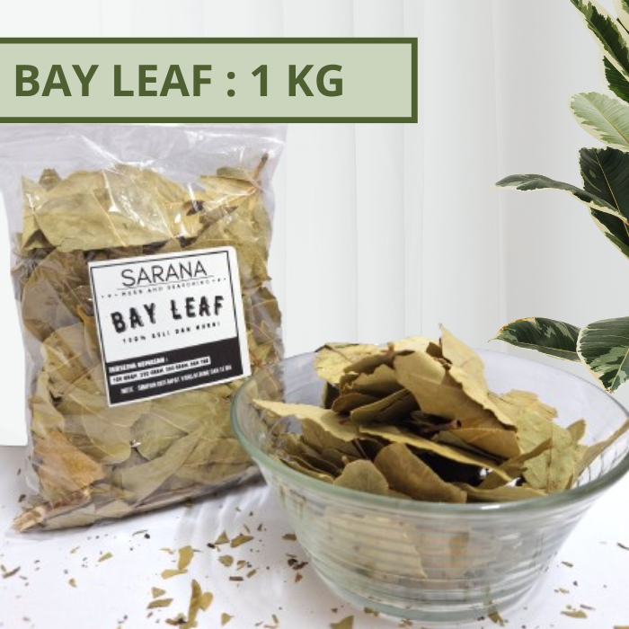 

Daun Bayleaf Kering Asli Organik 1 kg / Bay Leaves / Rempah Rempah Bumbu Dapur