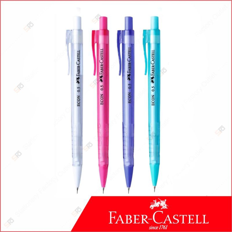 

ECER FABER CASTELL PENSIL MEKANIK ECON 0.5 / 0.7 / Faber-Castell ORIGINAL