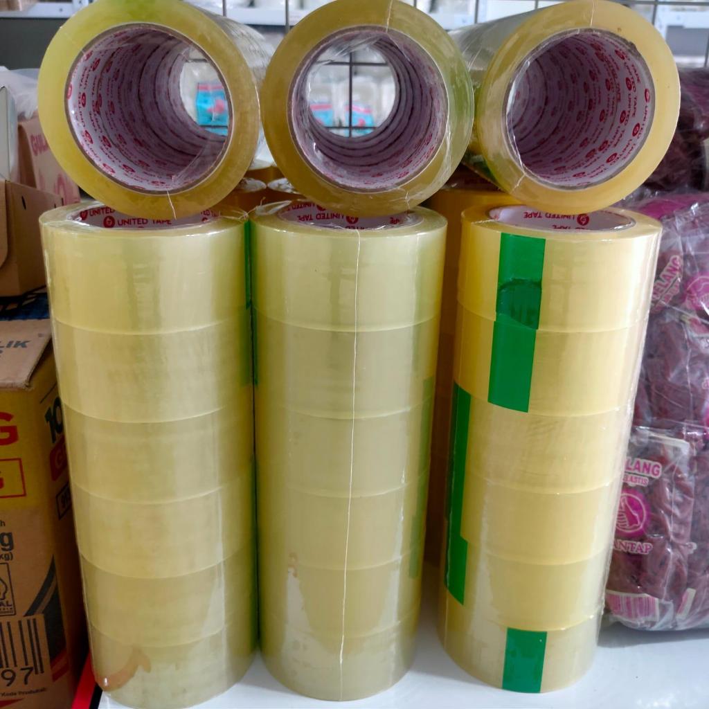 

United Packing Tape Lakban Isolasi Bening 100 Yard
