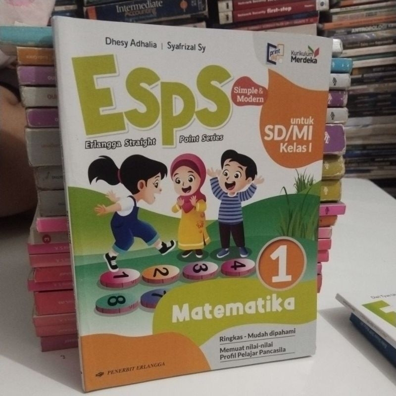 buku ESPS Matematika SD kelas 1 penerbit erlangga