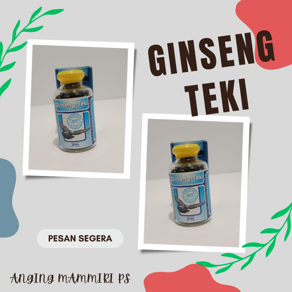 Ginseng Teki Doping Merpati - Jamu Vitamin Obat Burung Merpati Balap