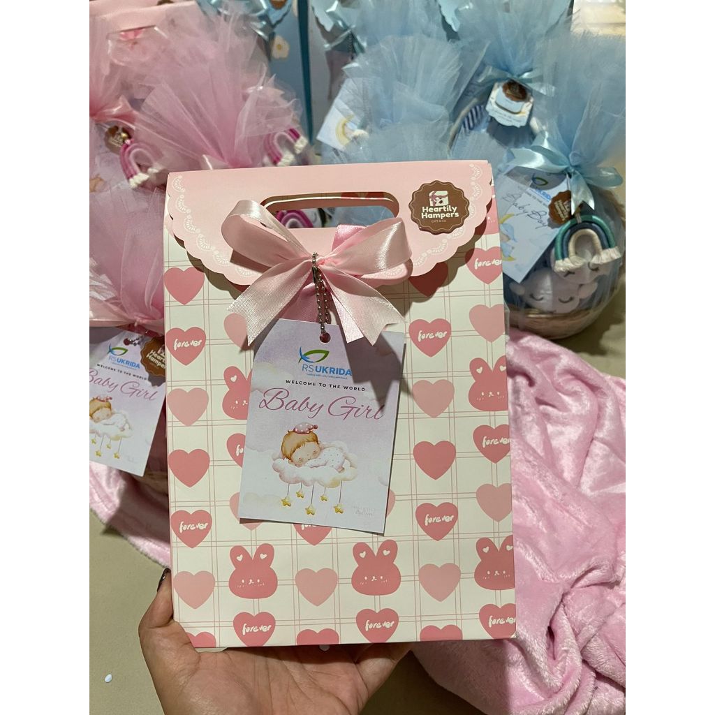 [ HEARTILY HAMPERS ] HAMPERS BABY HAMPERS BABY BORN HAMPERS LAHIRAN BUKET BALON BABY BALLOON BUCKET 