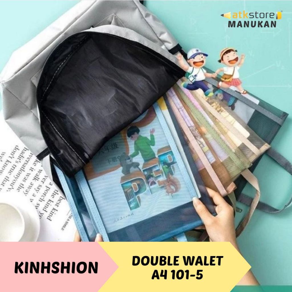 

KINHSHION DOUBLE WALET SUBJECT A4 101-5 UKURAN 33.5*24 CM