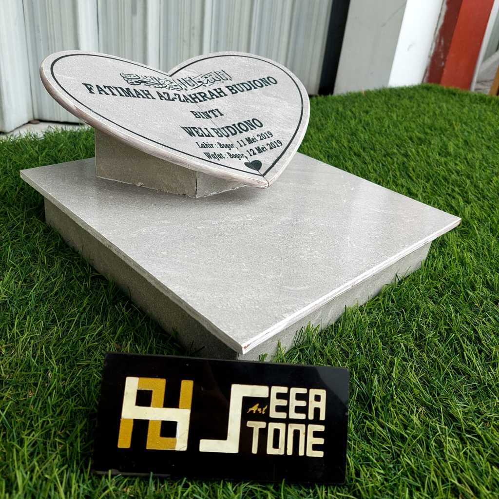 SEEA - L-B-E  20X30 30X20 - BATU NISAN MAKAM CERAMIK MODEL LOVE HALAMAN TERMURAH