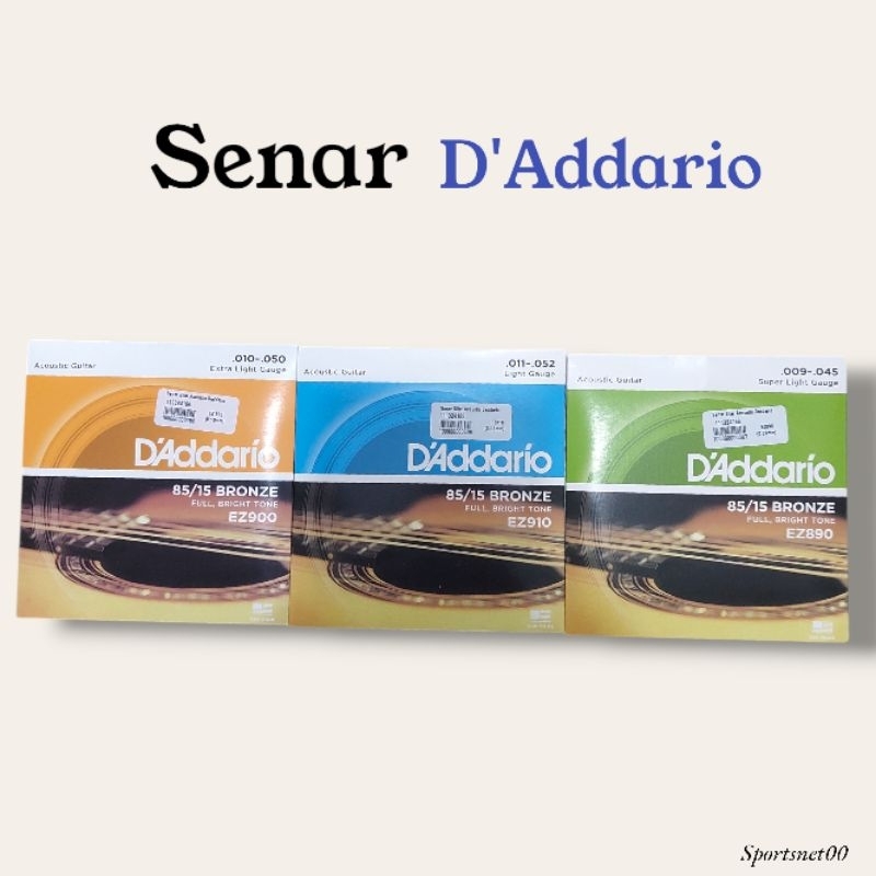 Tali Gitar / Senar Gitar Akustik Dadario / D’addario Full Set (6 Tali)