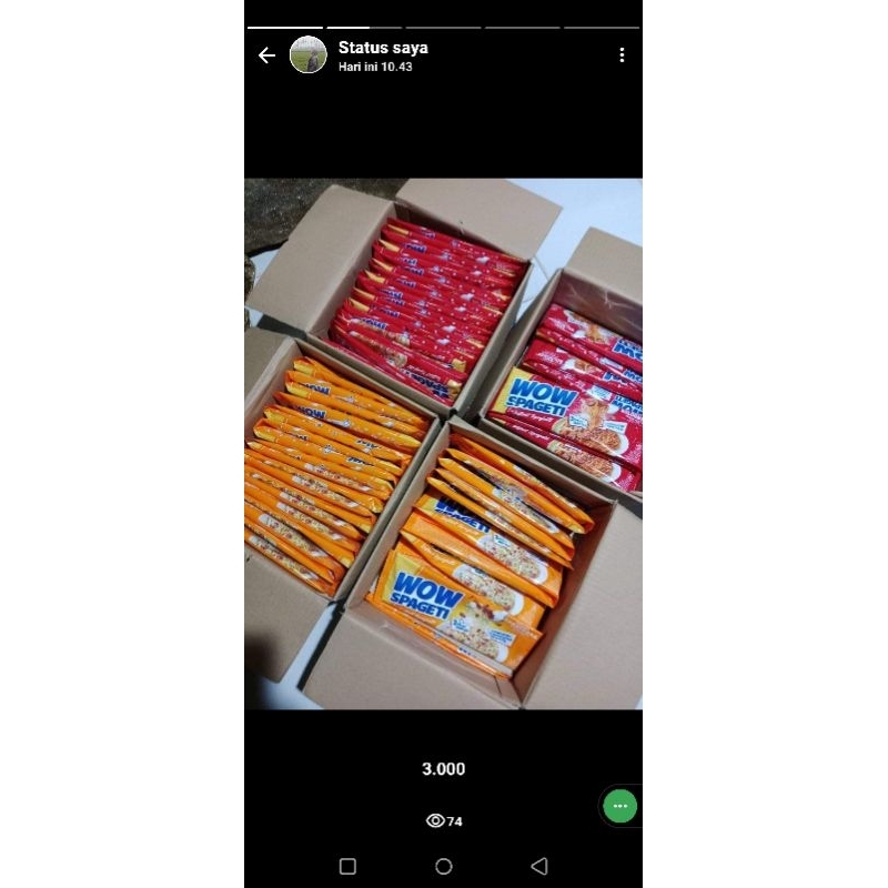 

Wow Spaghetti Makanan 3.000