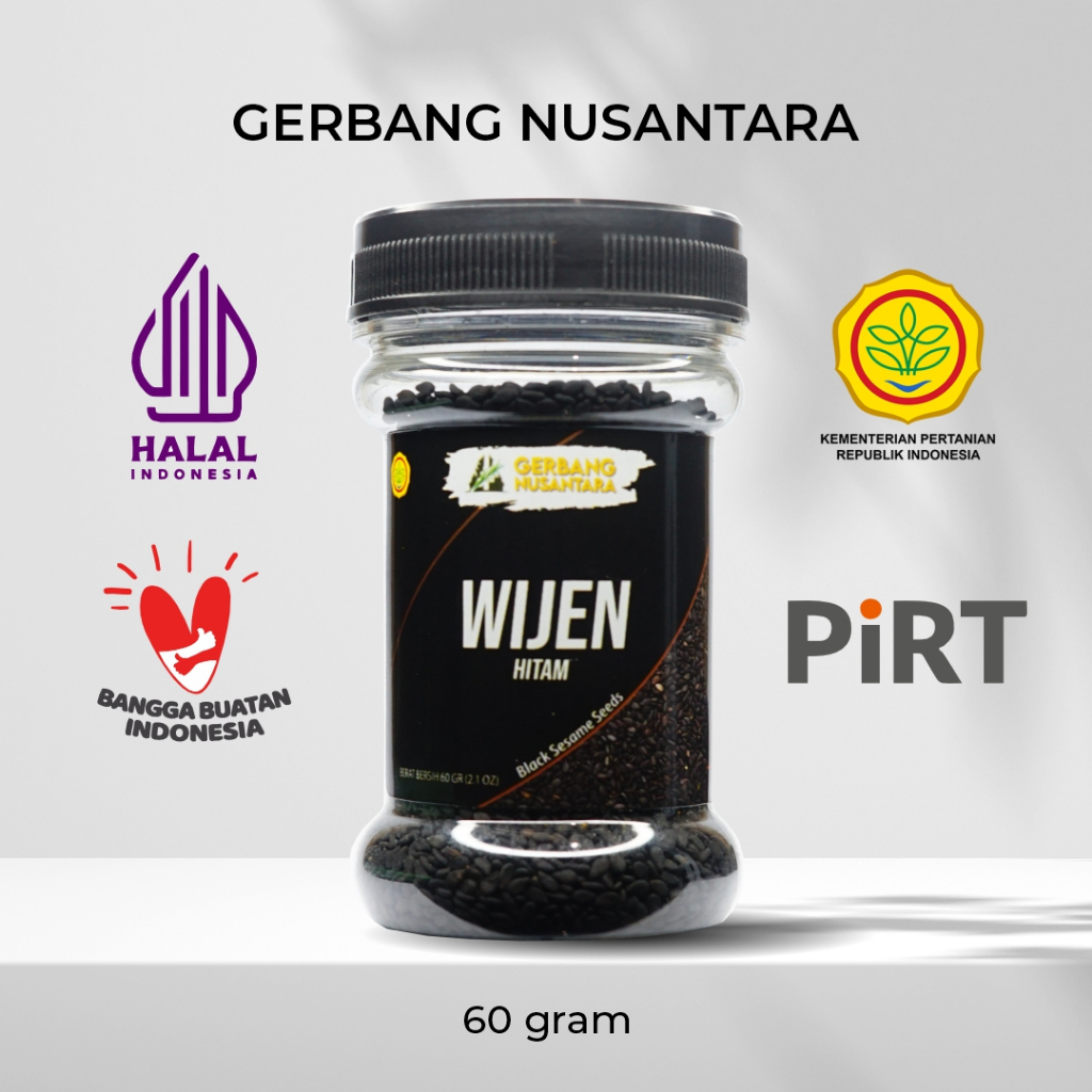 

Gerbang Nusantara - Biji Wijen Hitam Mentah Bubuk Bumbu Masak Dapur Rempah 60gr