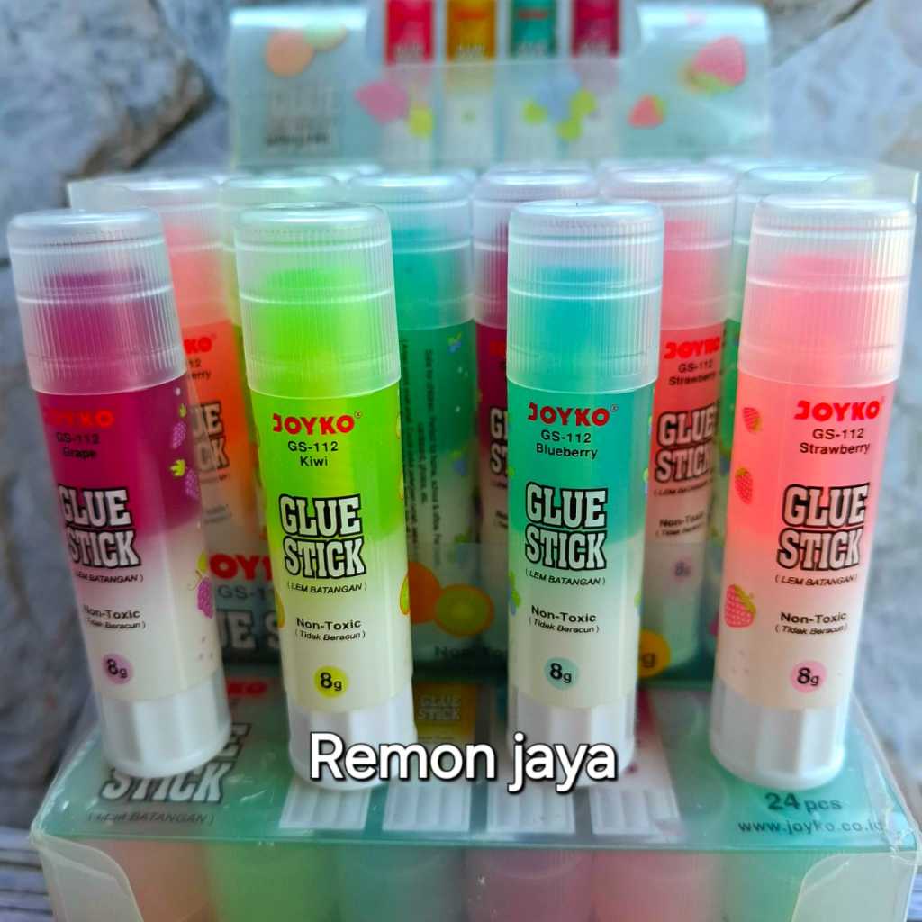 

(isi 3 / 6 pcs )Glue Stick Lem Batang Joyko GS-112 8gr / Lem Kertas Joyko