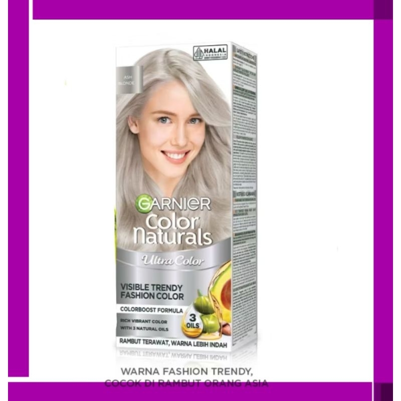 GARNIER Hair Color Naturals Ultra ASH BLONDE | Pewarna rambut