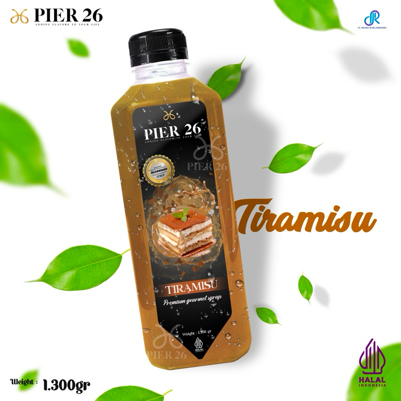 

Syrup Pier26 Tiramisu 1.300 gr / sirup tiramisu pier26 premium - original - HALAL