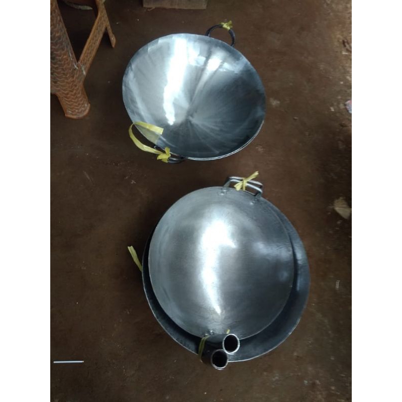wajan plat baja diameter 55 cm tebal 1.6 mm wajan anti lengket wajan nasi goreng wajan mie ayam