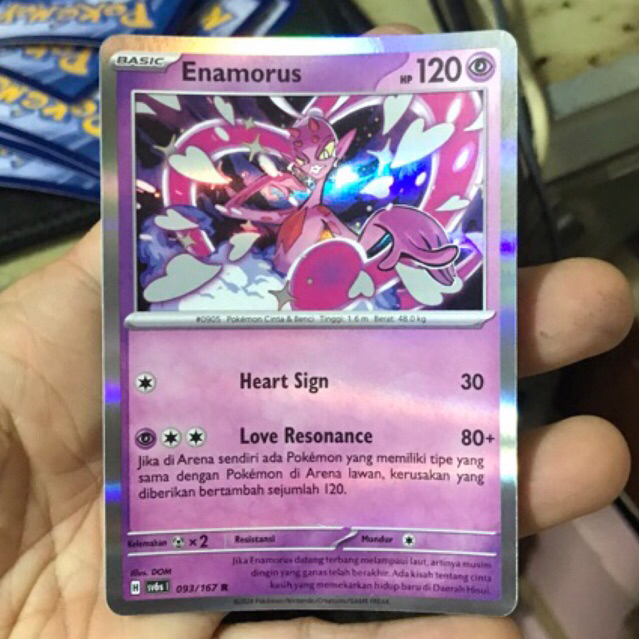 ENAMORUS KARTU POKEMON BASIC RARE