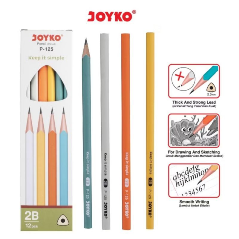 

Qreinashop Pensil Joyko P-125 (1 pack)