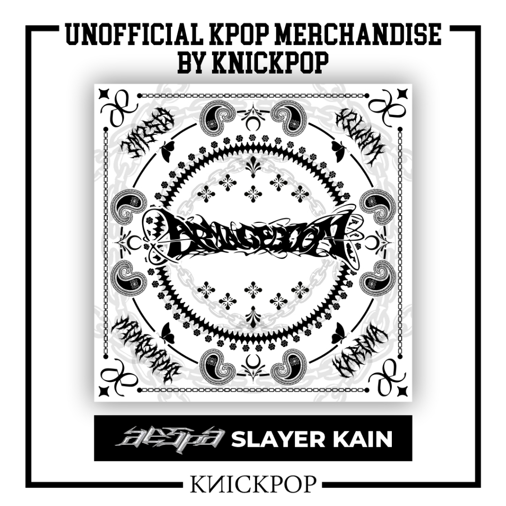 AESPA LIMITED SCARF MERCH BY KNICKPOP