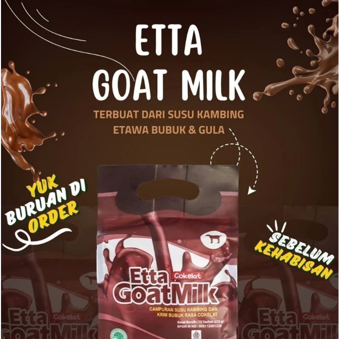 

EGM COKLAT etta goat milk coklat ISI 10 SASET HNI HPAI