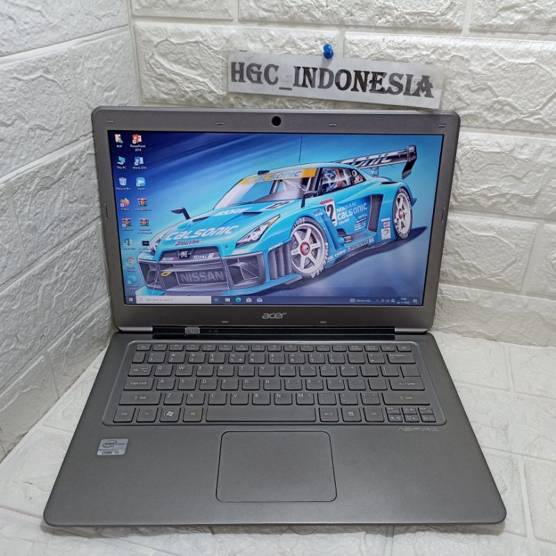 Laptop Acer Slim S3 Core i5 Ram 4 GB SSD 128GB Slim Mulus