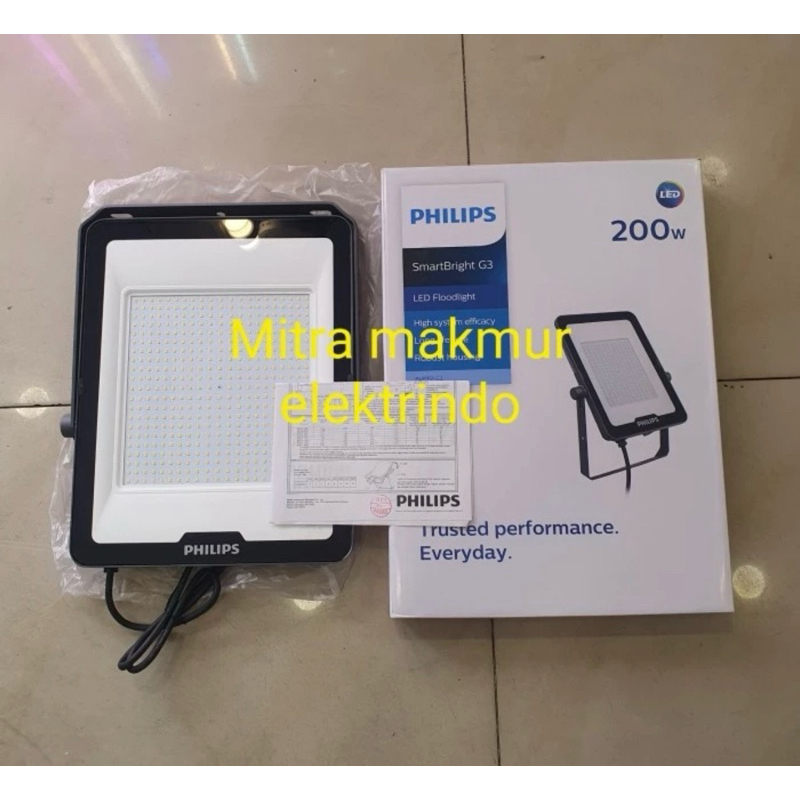 lampu tembak freeport 200w watt nw philips led / flood light freeport 200watt led nw philips