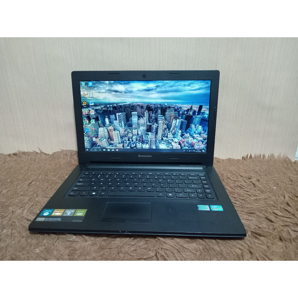 Laptop Lenovo G400s RAM 10GB SSD 128GB INTEL CORE I3 NO MINUS DAN MURAH