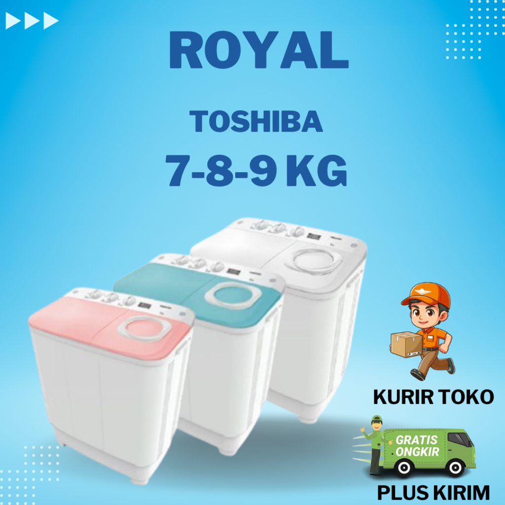 MESIN CUCI 2 TABUNG TOSHIBA 8KG