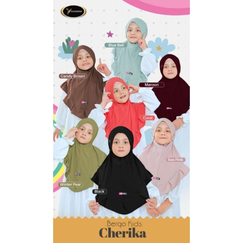 Bergo Kids Cherika Hijab Anak Yessana
