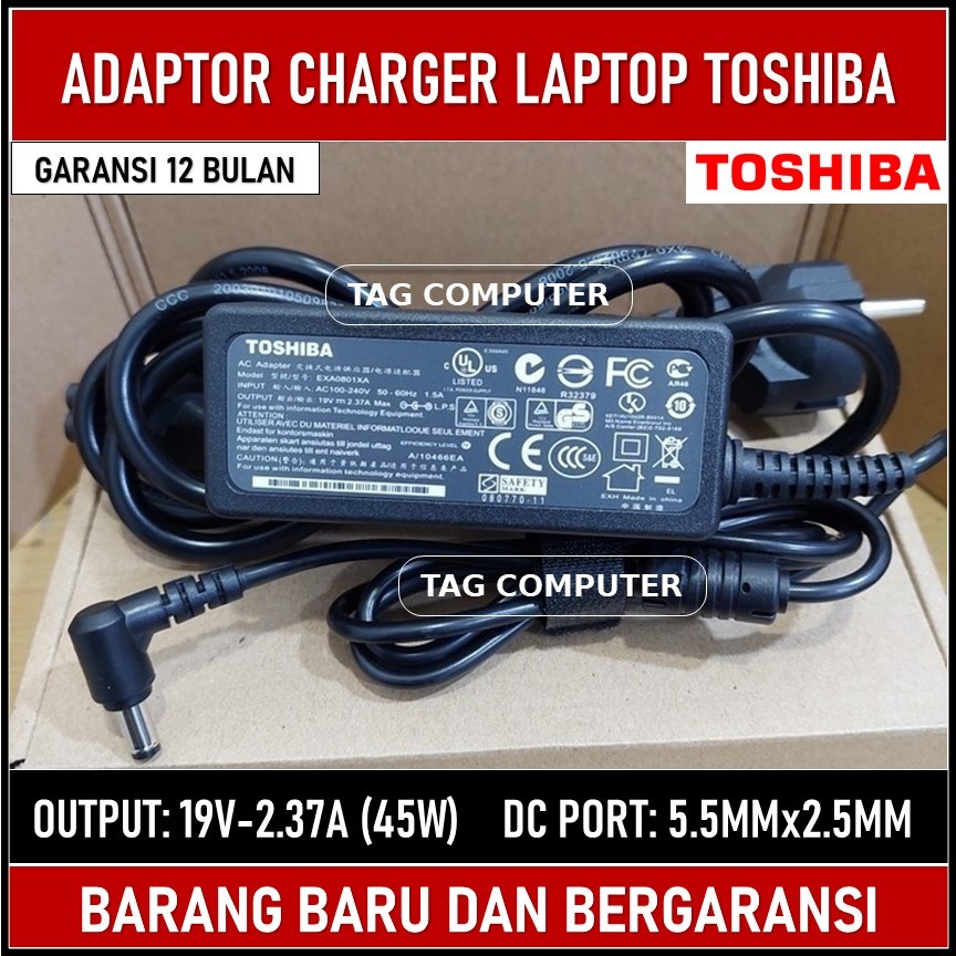 ADAPTOR CHARGER LAPTOP TOSHIBA NB10 NB10-A NB10-A-10P NB10-A-106
