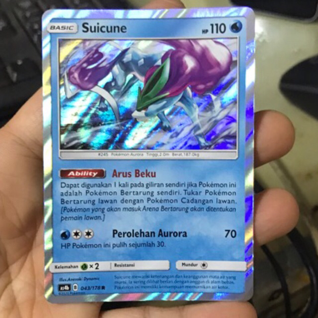 SUICUNE KARTU POKEMON RARE PROMO