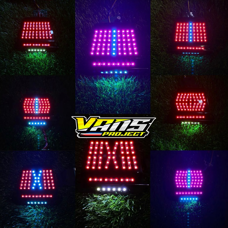 CUSTOM LAMPU BELAKANG LED RUNNING UNTUK YAMAHA MIO SPORTY & SMILE 10 MODE TINGGAL PASANG