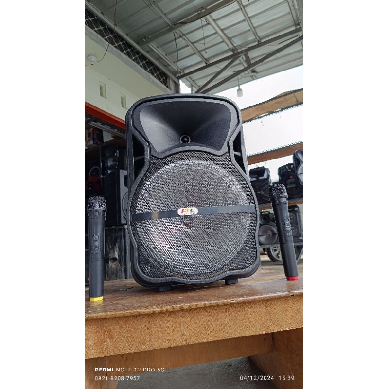 Speaker Bluetooth Tanaka 12 inchi Feee mic 2 Werles