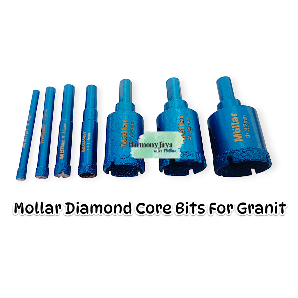 Mata Bor Kaca Granit Keramik Diamond Core Bits Mollar - Mata Bor Granit Pelubang Keramik  Mollar