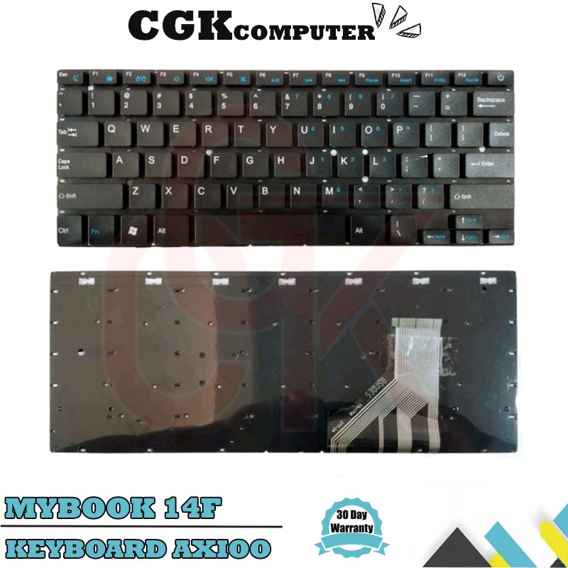 Keyboard Laptop Axioo Mybook 14F Slimbook 13 - Hitam