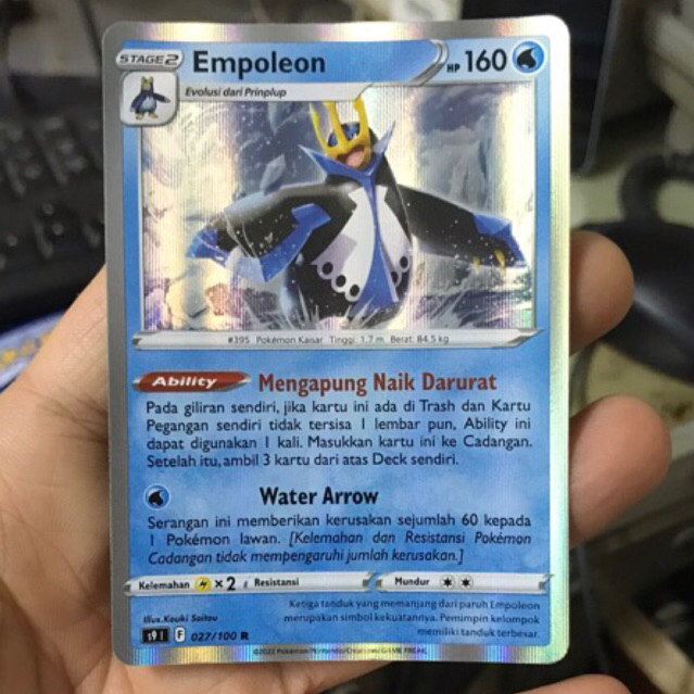 EMPOLEON KARTU POKEMON LANGKA