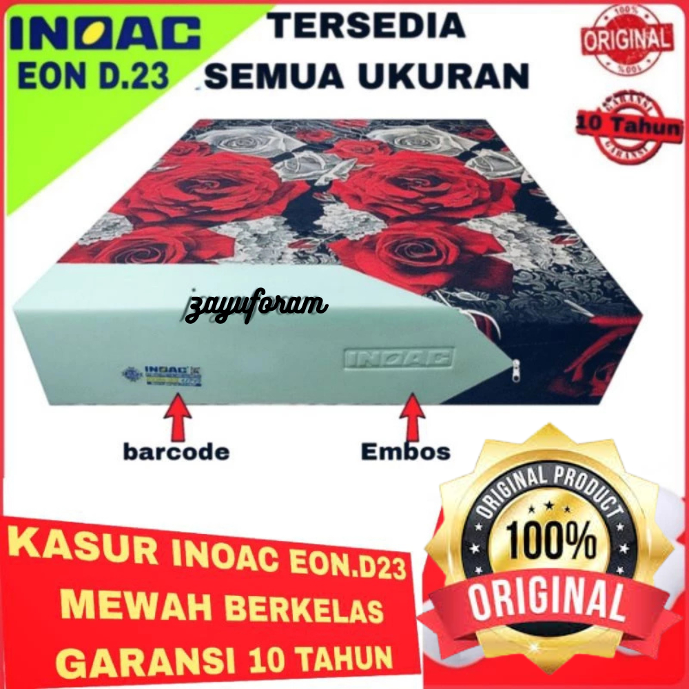 Kasur busa Inoac No 1 eon D23 Tebal 10 cm tebal 5 cm ukuran garansi 10 tahun Inoac murah