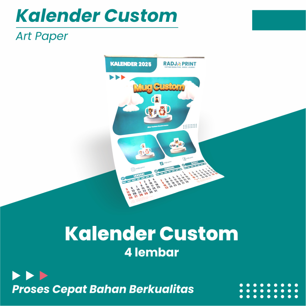 

Kalender Art Paper Custom 2025: Siapkan Tahun Baru dengan Kalender Custom 2025 yang Unik