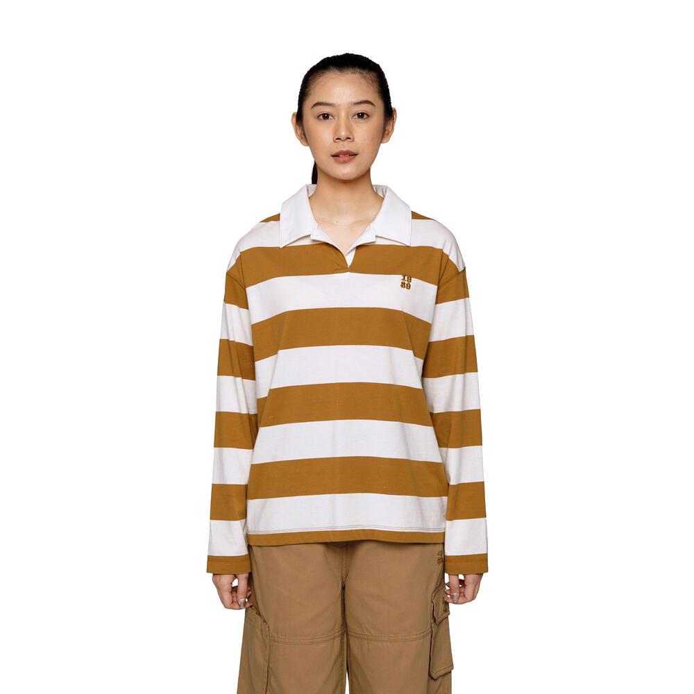 EIGER WS BREE LS STRIPE RUGBY TOP