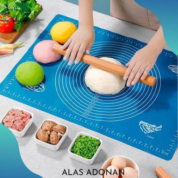 Alas Adonan Silicone Multifungsi Dapur/ Tatakan Silikon/ Tatakan Adonan Donat Silikon