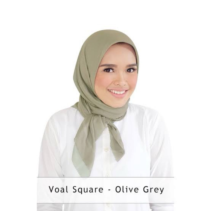 Buttonscarves basic voal - olive grey