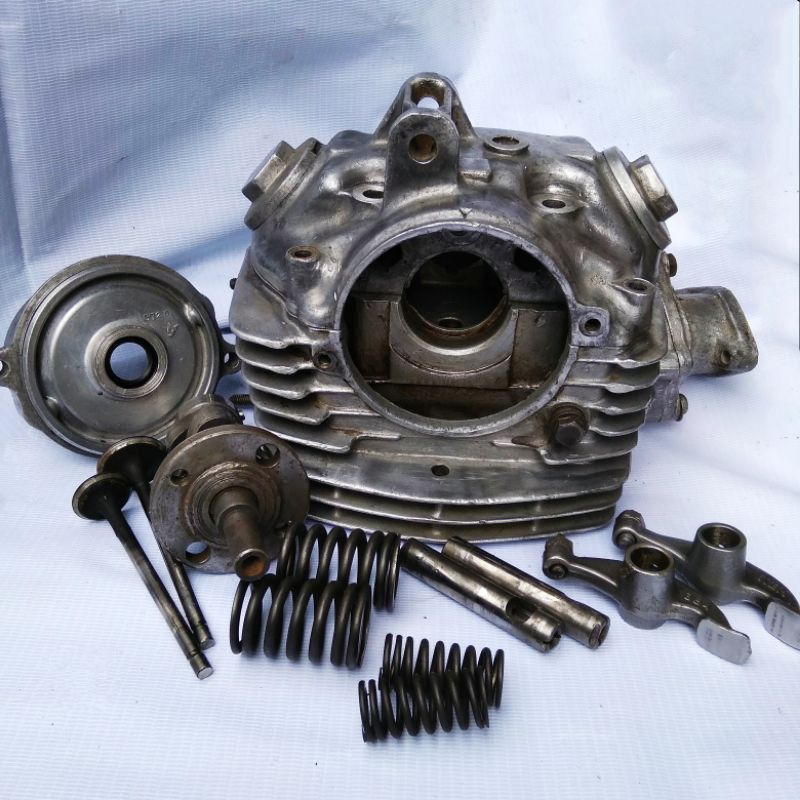 Original Set Blok Kop Silinder Head Honda GL 100 CB 100 CB 125 GL100 CB100 K3 K4 K5 JAPAN Copotan De
