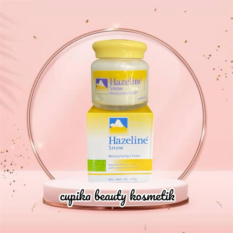 ic] HAZELINE snow moisturizing cream 100 gr lembab cerah dan aman untuk semua jenis kulit