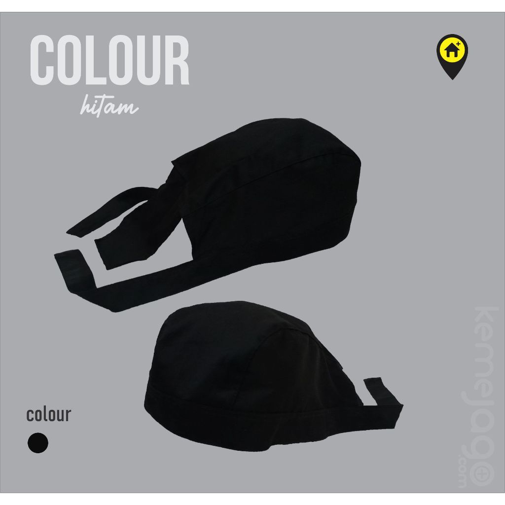 D3W Topi chef jepang, Topi koki dewasa, chef hat, hairnet, topi koki memasak