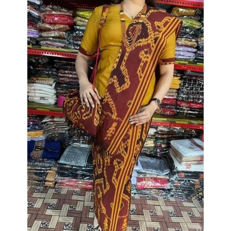 [Baju+Rok+Slendang+Tas Sepuk] - Setelan Wanita Adat Toraja Tenun Asli Jepara