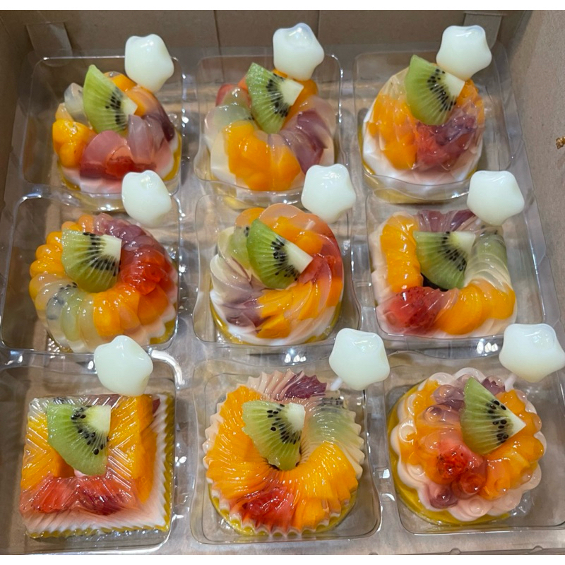 

pudding mangga mix fruit mini isi 9