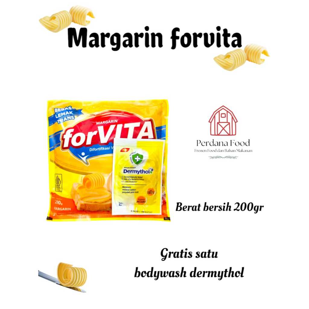 

Margarin Forvita / Mentega Sachet Forvita 200 gram