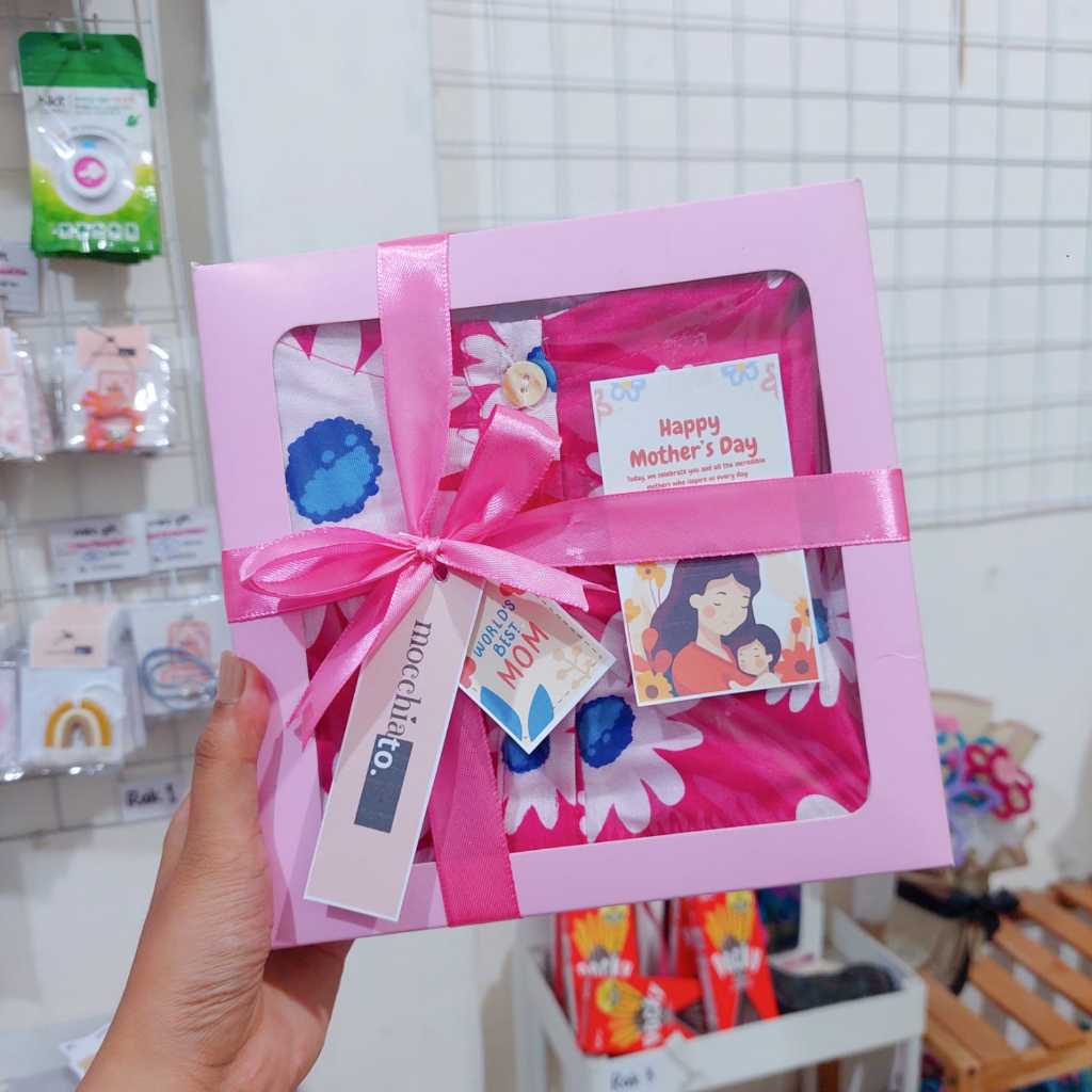 Set Kado Hari Ibu Daster Hampers Gift Mother's Day Lahiran Wedding Ulang Tahun Wisuda by Mocchiato