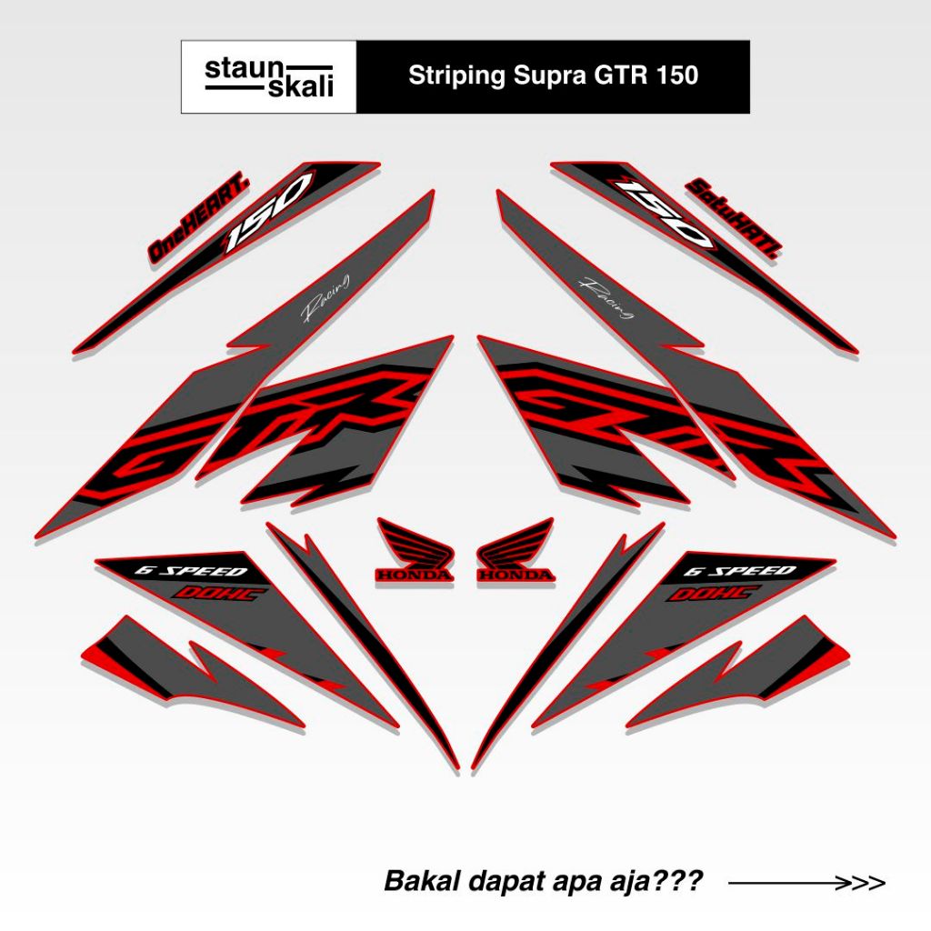 Striping GTR 150 Full Body (4) Malaysia 2017 2018 2019 Winner X RS150R V1 V2
