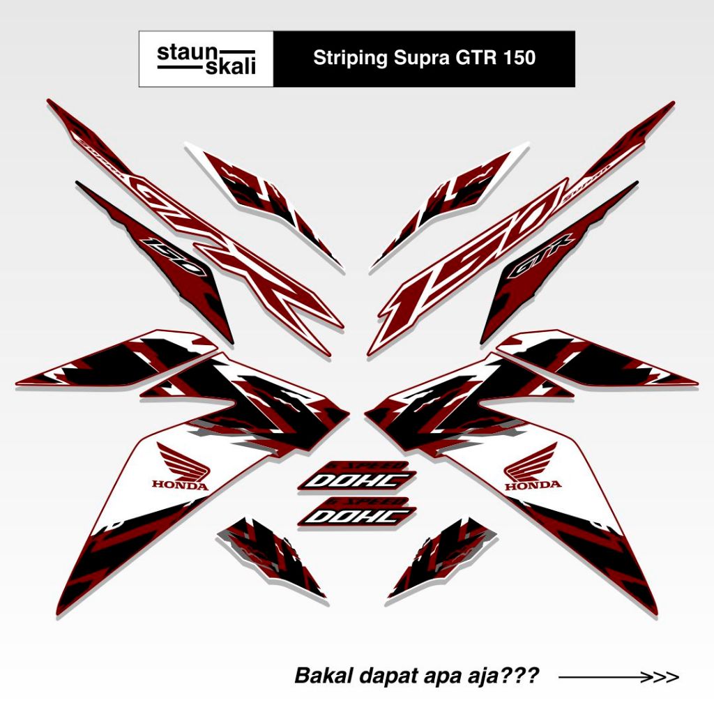 Striping GTR 150 Full Body (13) Malaysia 2017 2018 2019 Winner X RS150R V1 V2