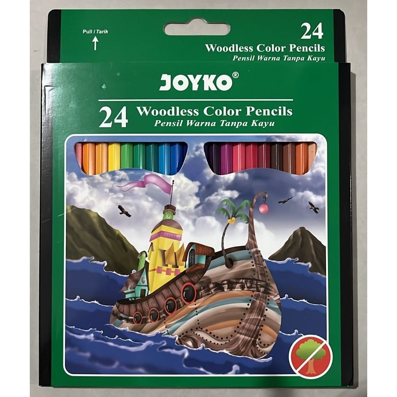 

Pensil Warna Tanpa Kayu Joyko 24 warna